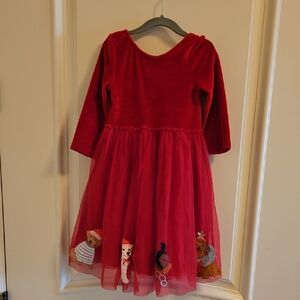 Boden Red Dog Christmas Dress